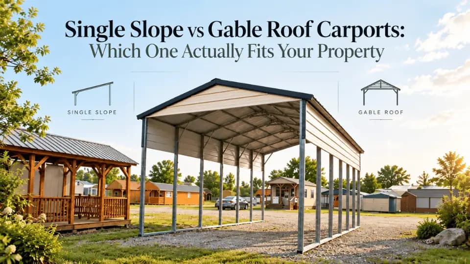 Single Slope Vs Gable Roof Carports