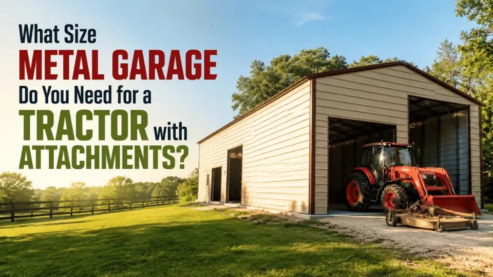What Size Metal Garage Do You Need for a Tractor with Attachments?