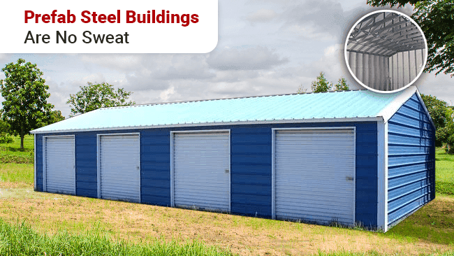 Prefab Steel Buildings Are No Sweat — Get Carports blog