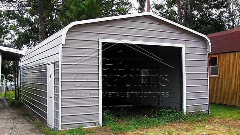 12x26x7 Regular Style Garage — 12'W x 26'L metal building from Get Carports