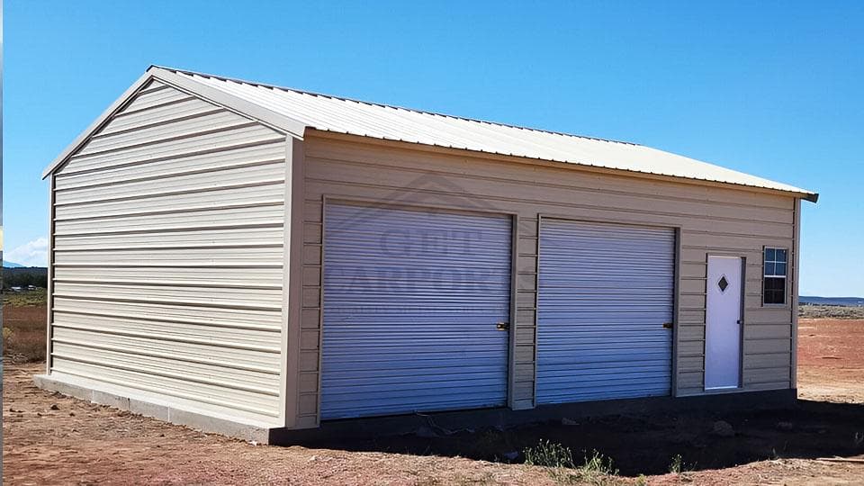 20x30x10 Side Entry Garage — 20'W x 30'L metal building from Get Carports