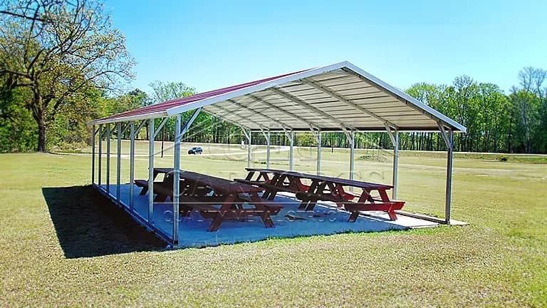 20x30x7 A-Frame Carport — 20'W x 30'L metal building from Get Carports