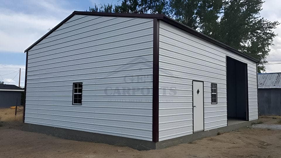 30x40x11 Garage — 30'W x 40'L metal building from Get Carports