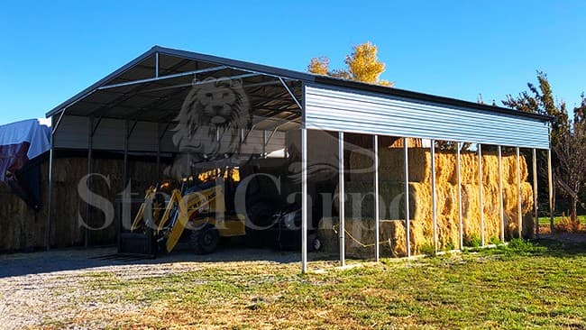 30x40x12 Steel Carport — 30'W x 40'L metal building from Get Carports