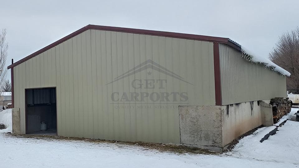 30x50x11 Warehouse — 30'W x 50'L metal building from Get Carports