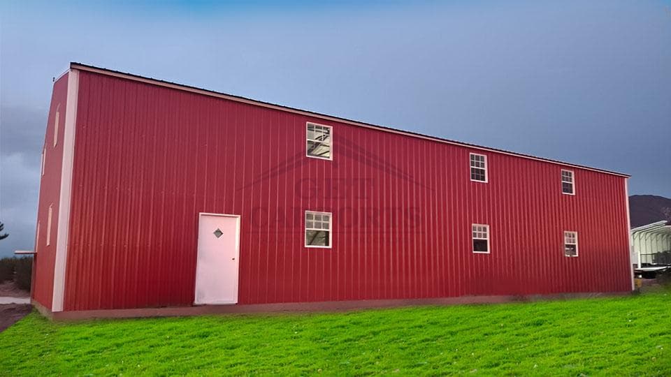 32x55x16 Commercial Building — 32'W x 55'L metal building from Get Carports