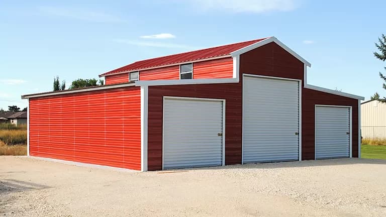 36x40x12 A-Frame Barn — 36'W x 40'L metal building from Get Carports