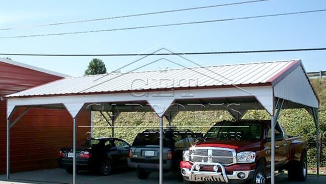 18x30x9 Side Entry Certified Carport — 18'W x 30'L metal building from Get Carports