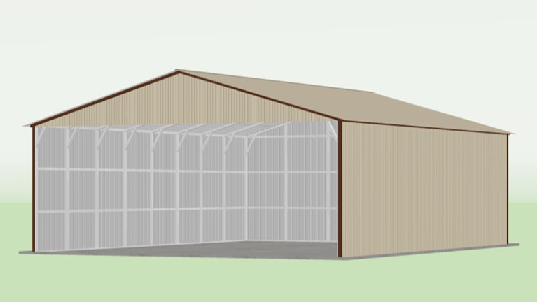 Metal Carports - 3D render